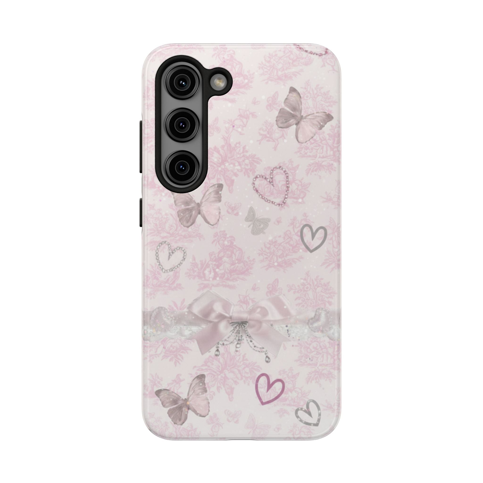 Pink Butterfly Hearts