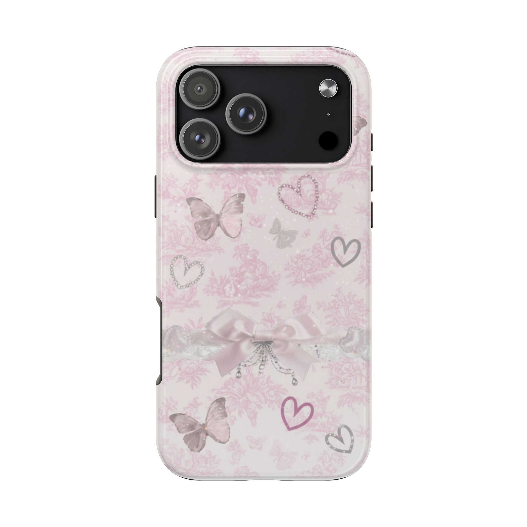 Pink Butterfly Hearts