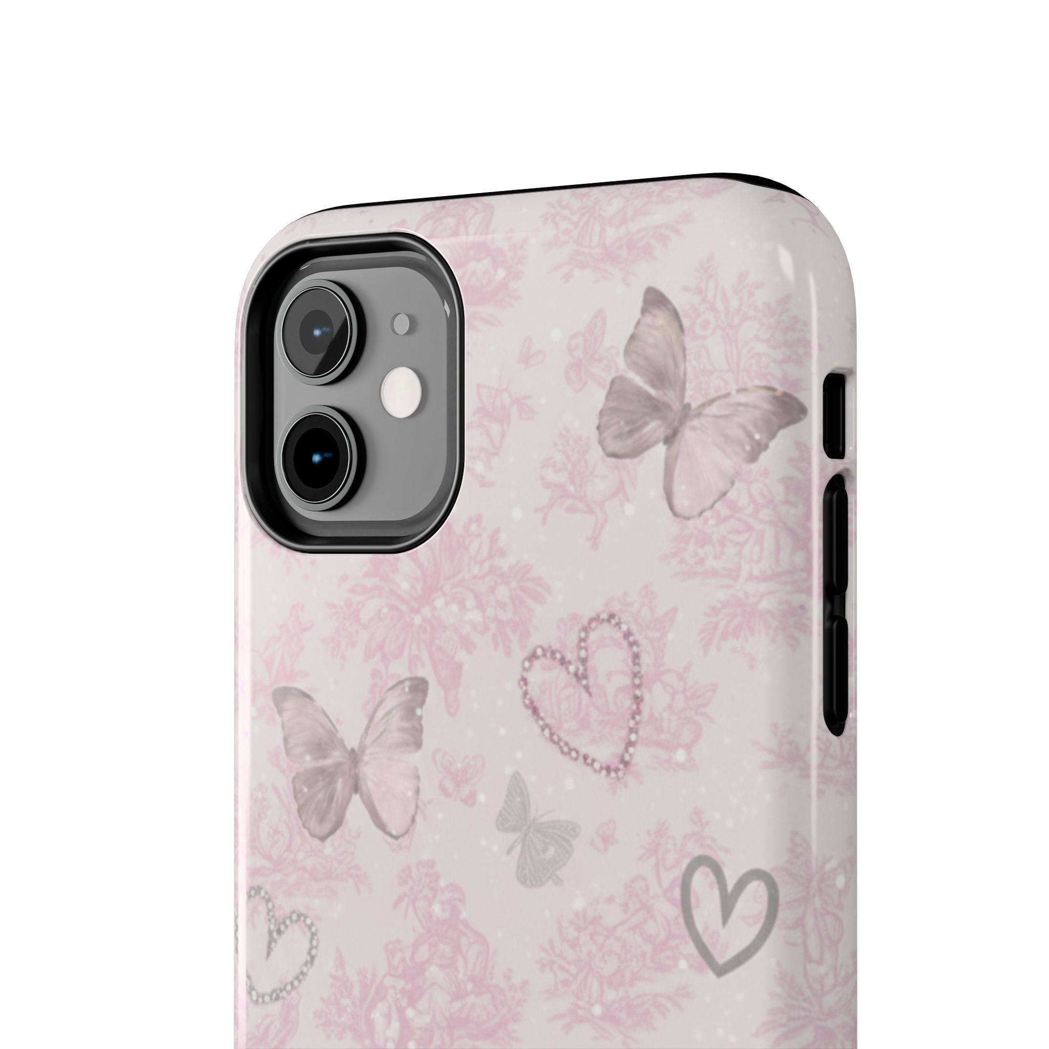 Pink Butterfly Hearts