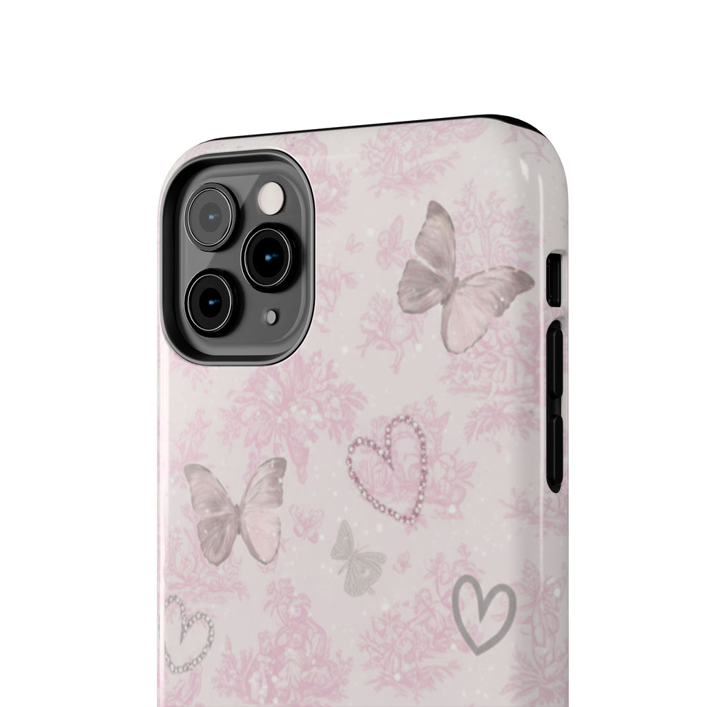 Pink Butterfly Hearts