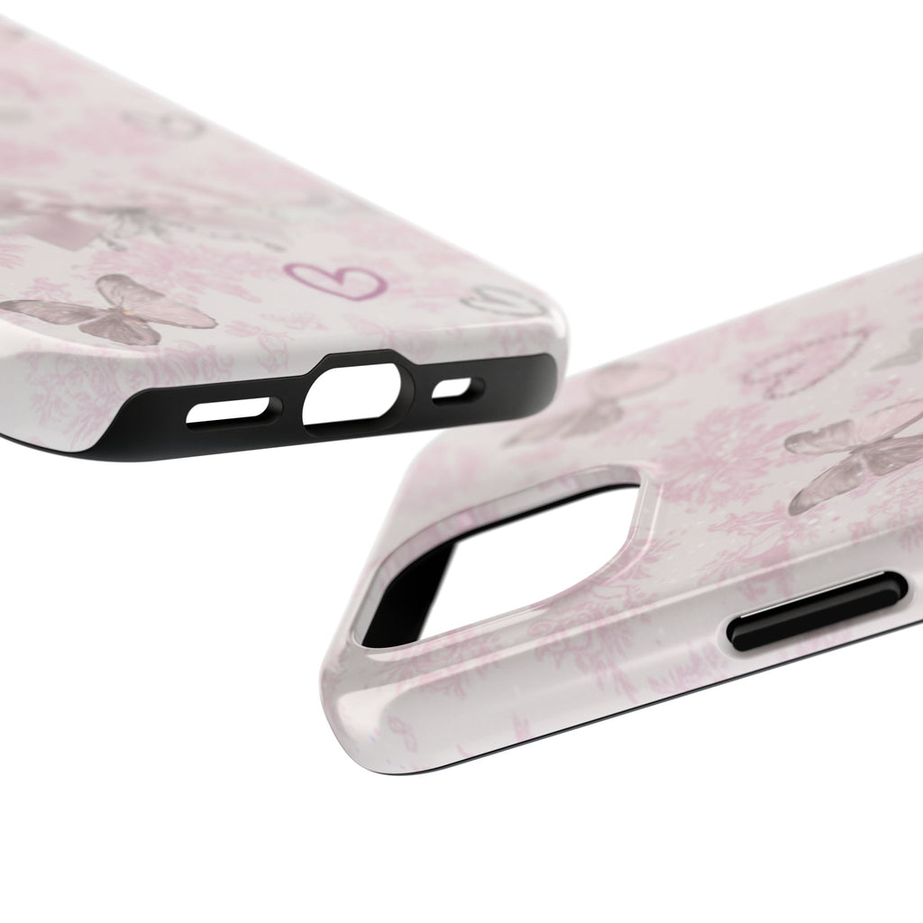 Pink Butterfly Hearts