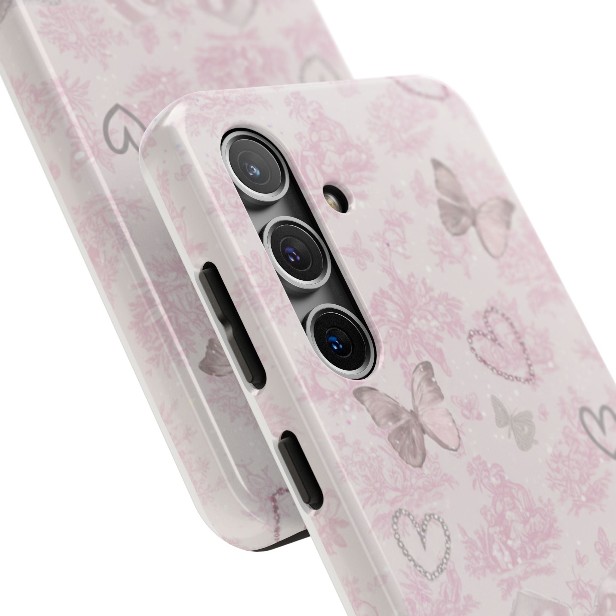 Pink Butterfly Hearts