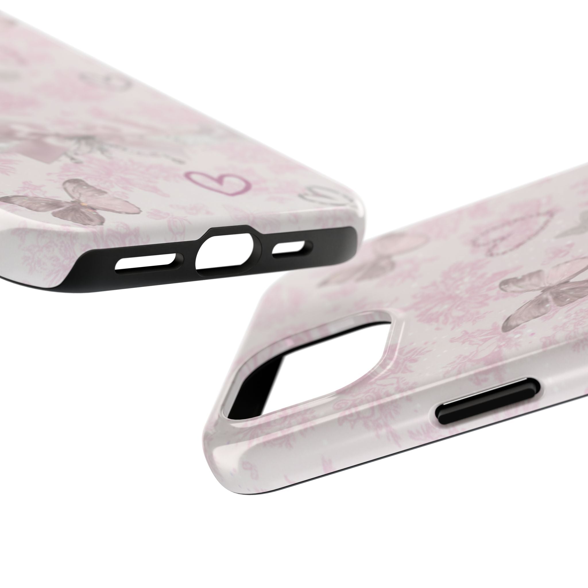 Pink Butterfly Hearts