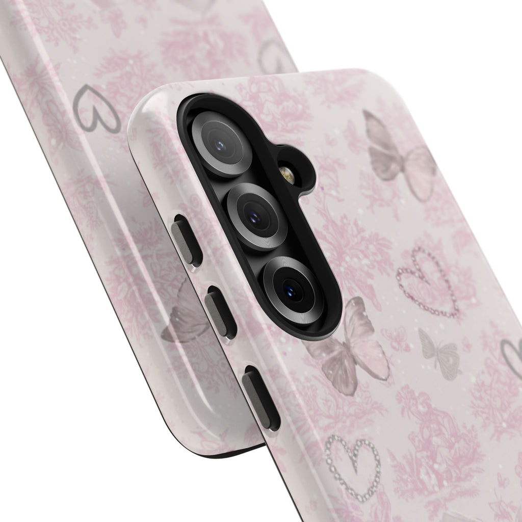 Pink Butterfly Hearts