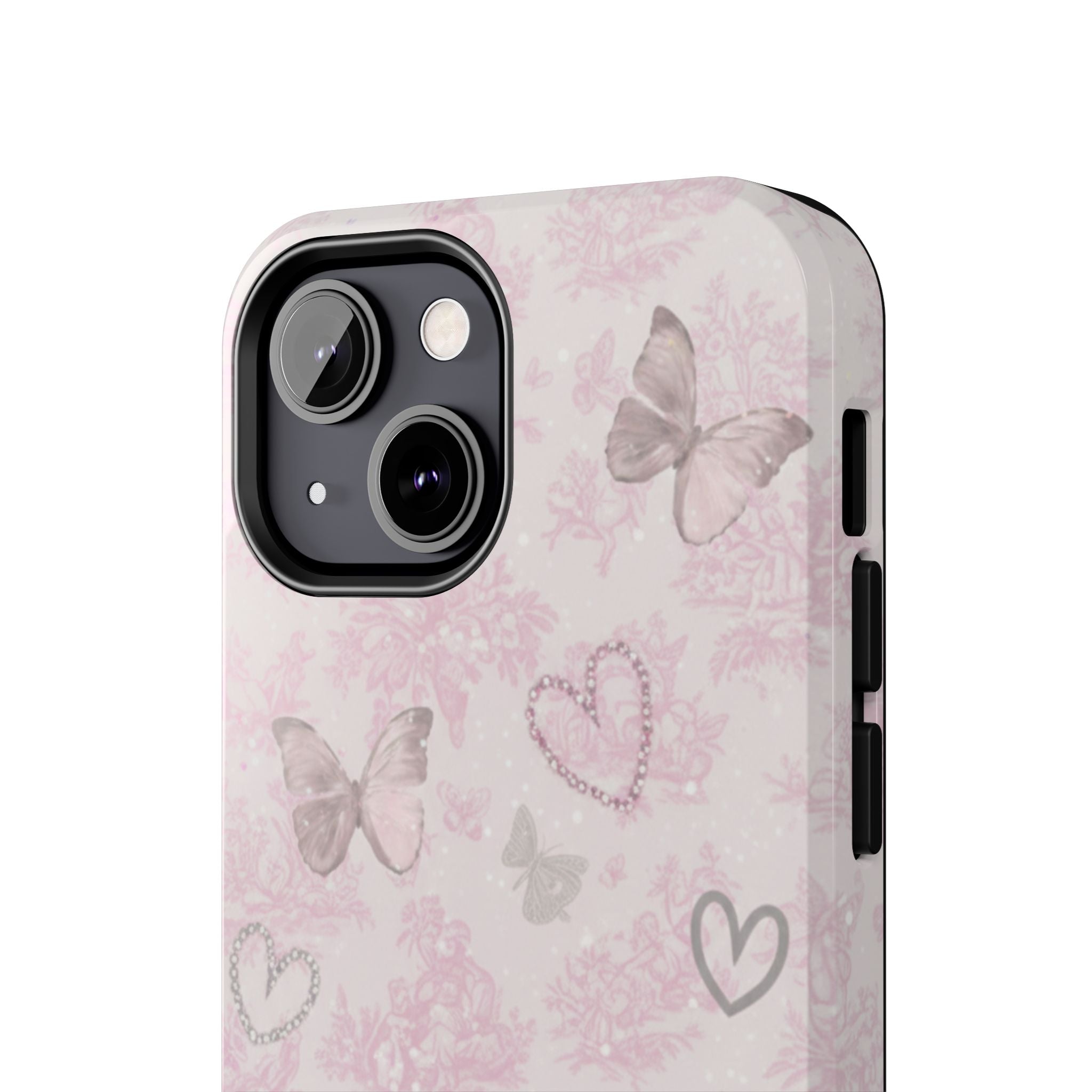 Pink Butterfly Hearts