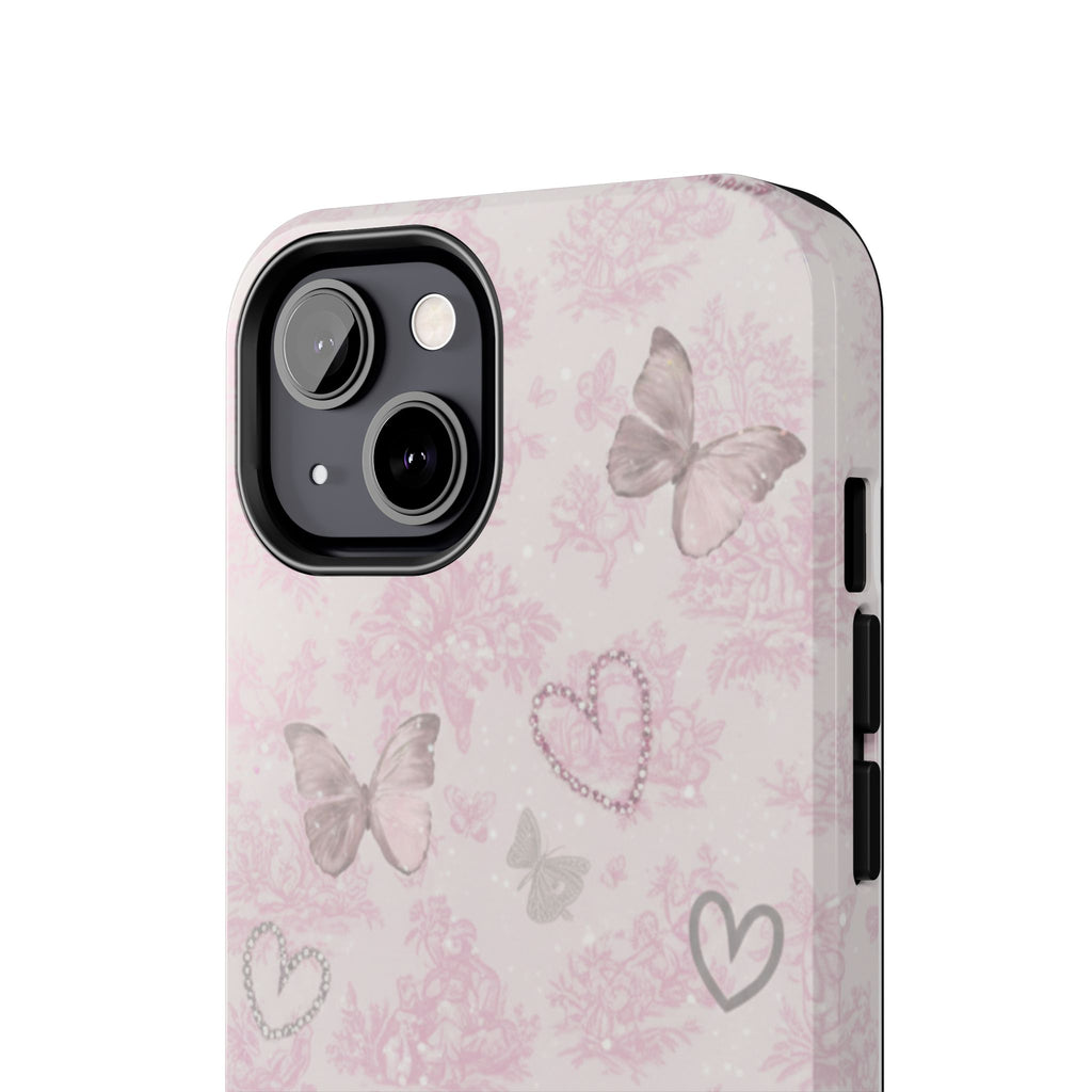 Pink Butterfly Hearts