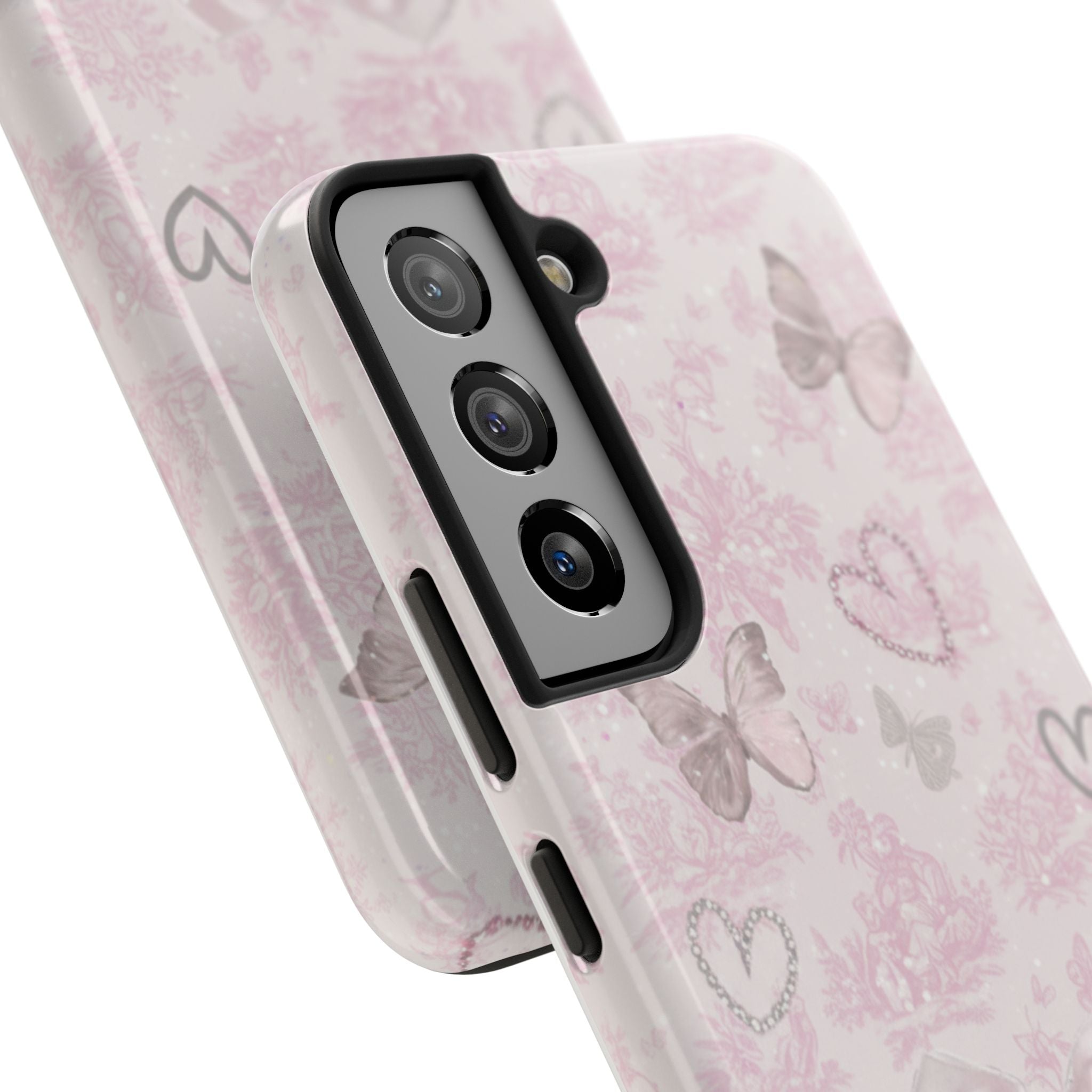 Pink Butterfly Hearts