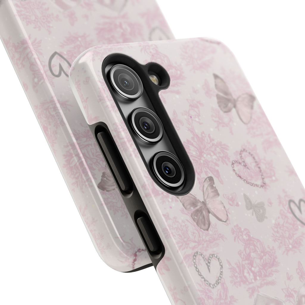 Pink Butterfly Hearts