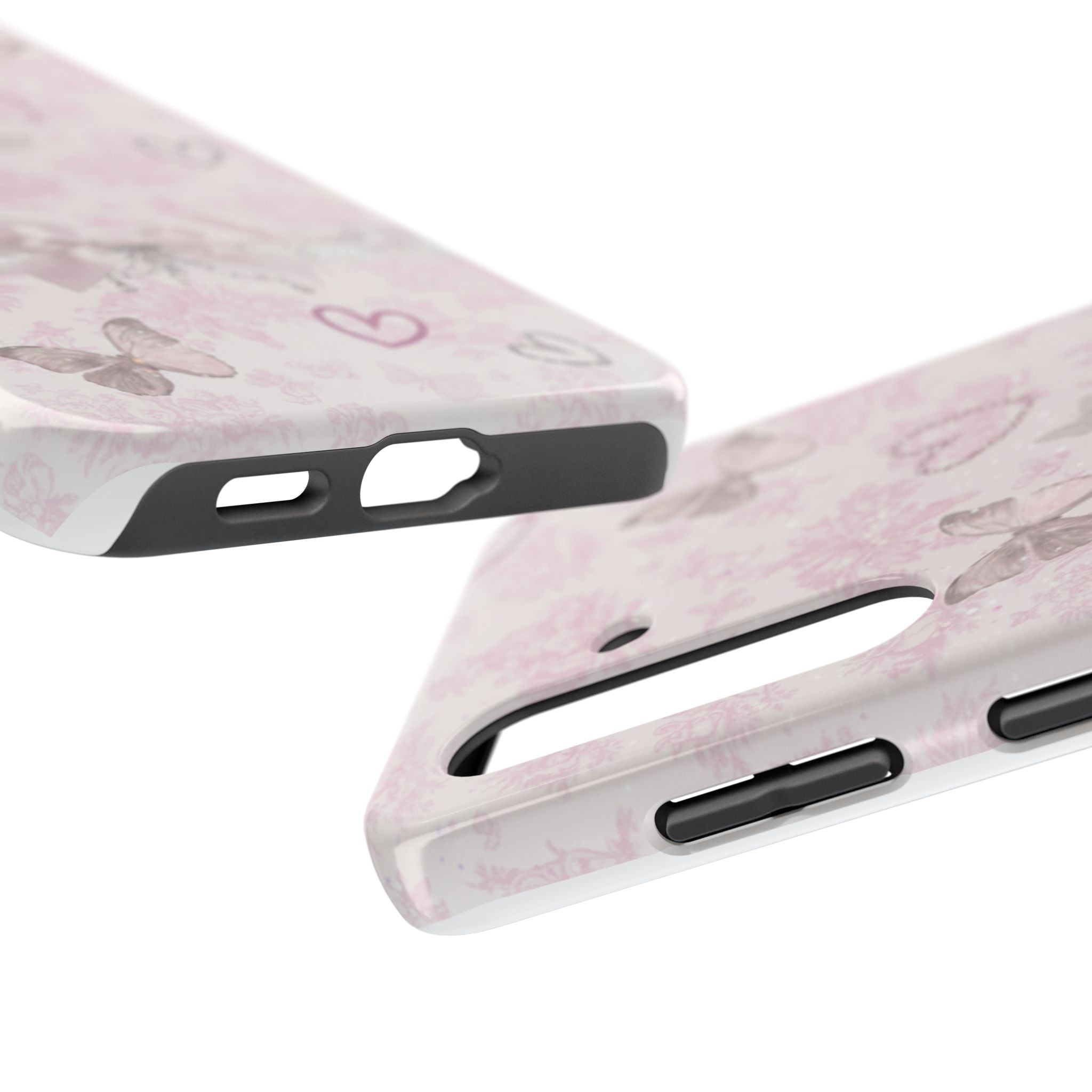 Pink Butterfly Hearts